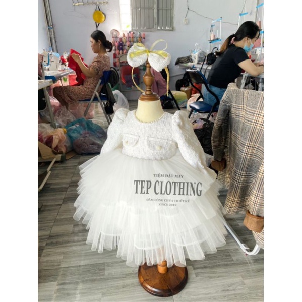 LETITIA- ĐẦM CÔNG CHÚA THIẾT KẾ (HÌNH CHỤP TẠI XƯỞNG)