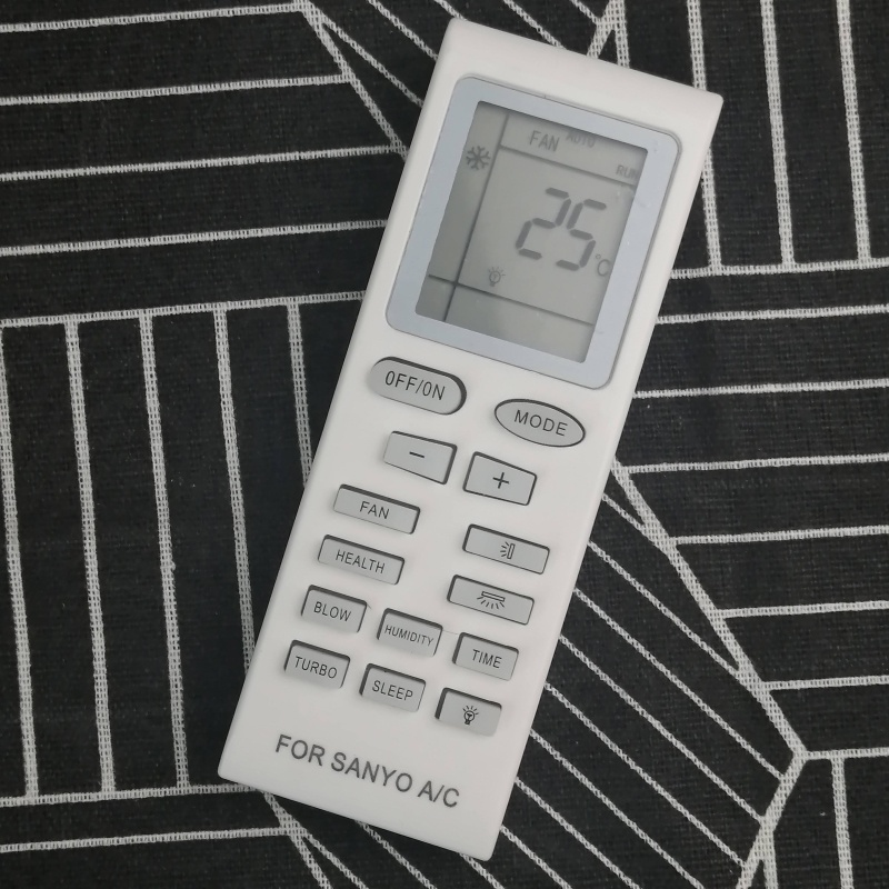 Điều khiển điều hòa SANYO Trắng Ngắn-Remote máy lạnh SANYO