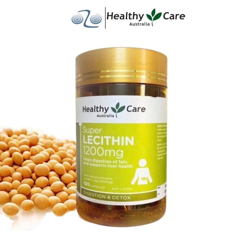 [chính hãng] mầm đậu nành Healthy Care lecithin 1200mg