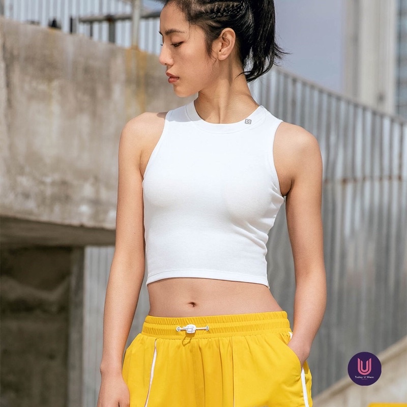 Áo Tập Thể Thao (ba lỗ/croptop) Mixi Top 3 màu trắng, đen, mận dễ phối (có mút, thấm hút tốt, co giãn)