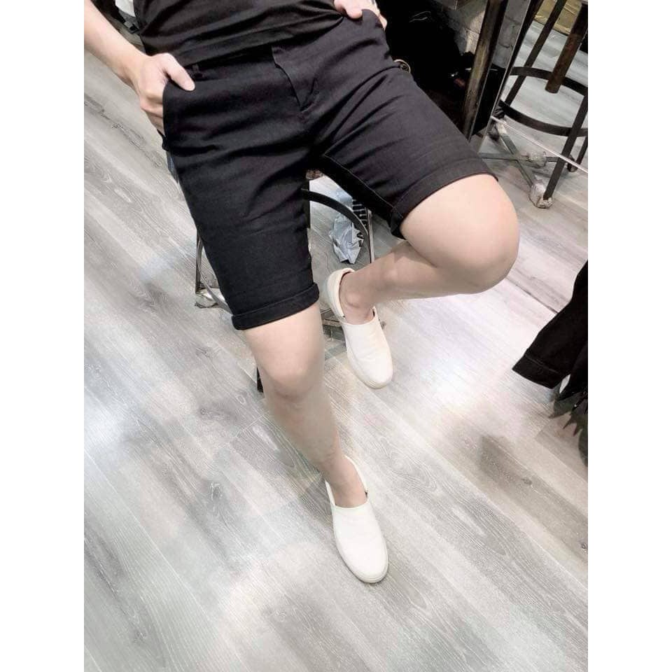 Quần short jean nam ICO.N DSQ đen chất bò co dãn mẫu mới nhiều màu cao cấp | BigBuy360 - bigbuy360.vn