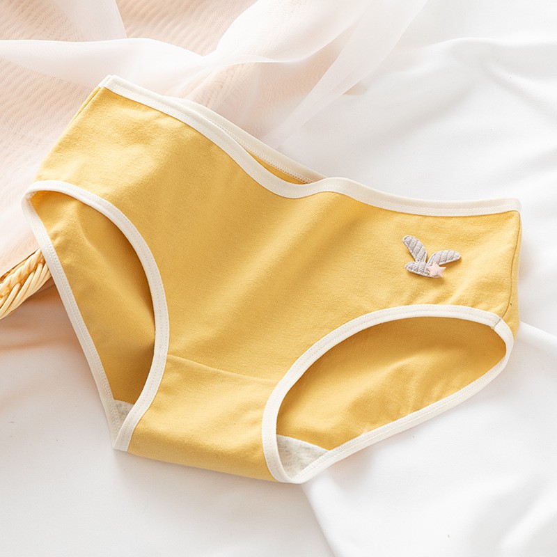 Quần lót nữ cotton vải trơn mềm mịn mát màu sắc trung tính nhiều hình dễ thương - QC27