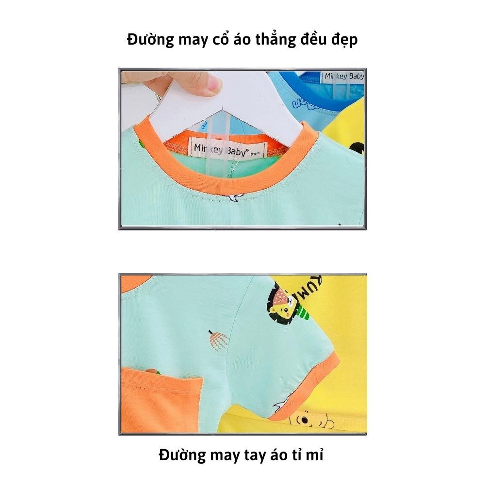 Bộ Cộc Tay Cho Bé Trai Bé Gái 6-26KG 💖FREE SHIP💖 Bộ Thun Lạnh CộcTay  siêu mềm mịn thoáng mát cho bé