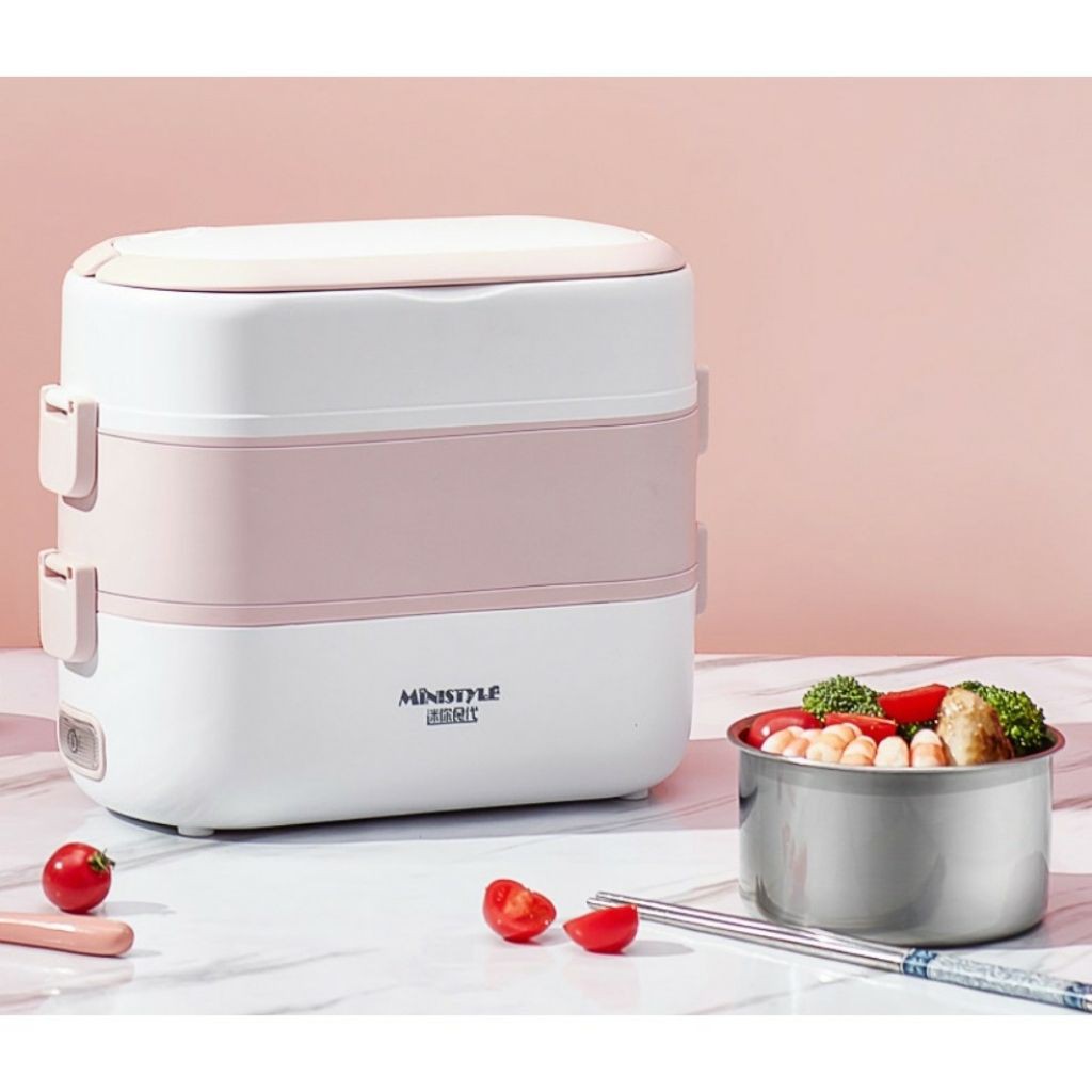 (BH 1 đổi 1) Hộp cơm cắm điện đa năng KR 315- Cắm Điện 3 Tầng, 4 Bát Inox, Giữ Nhiệt, Hâm Nóng Thức ăn- KARA 315 | BigBuy360 - bigbuy360.vn