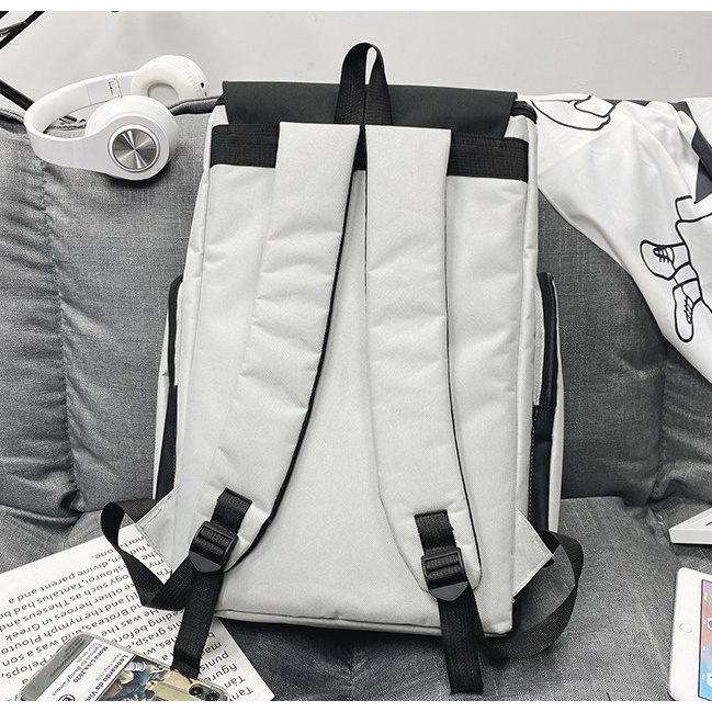 Balo basic Trend of 2 màu trắng đen - 🥰 hàng có sẵn