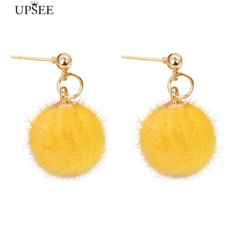 Bông Tai Cục Bông Pompom Cho Nữ