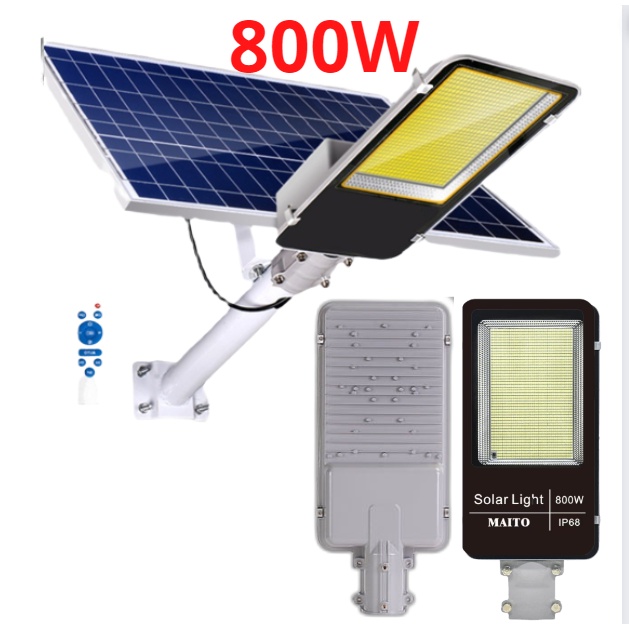 Đèn Năng Lượng Mặt Trời Sân Vườn,Đèn Đường Bàn Chải 1000w, 800w, 600w,  500w 300W, MAITO SOLAR Chống Nước IP67
