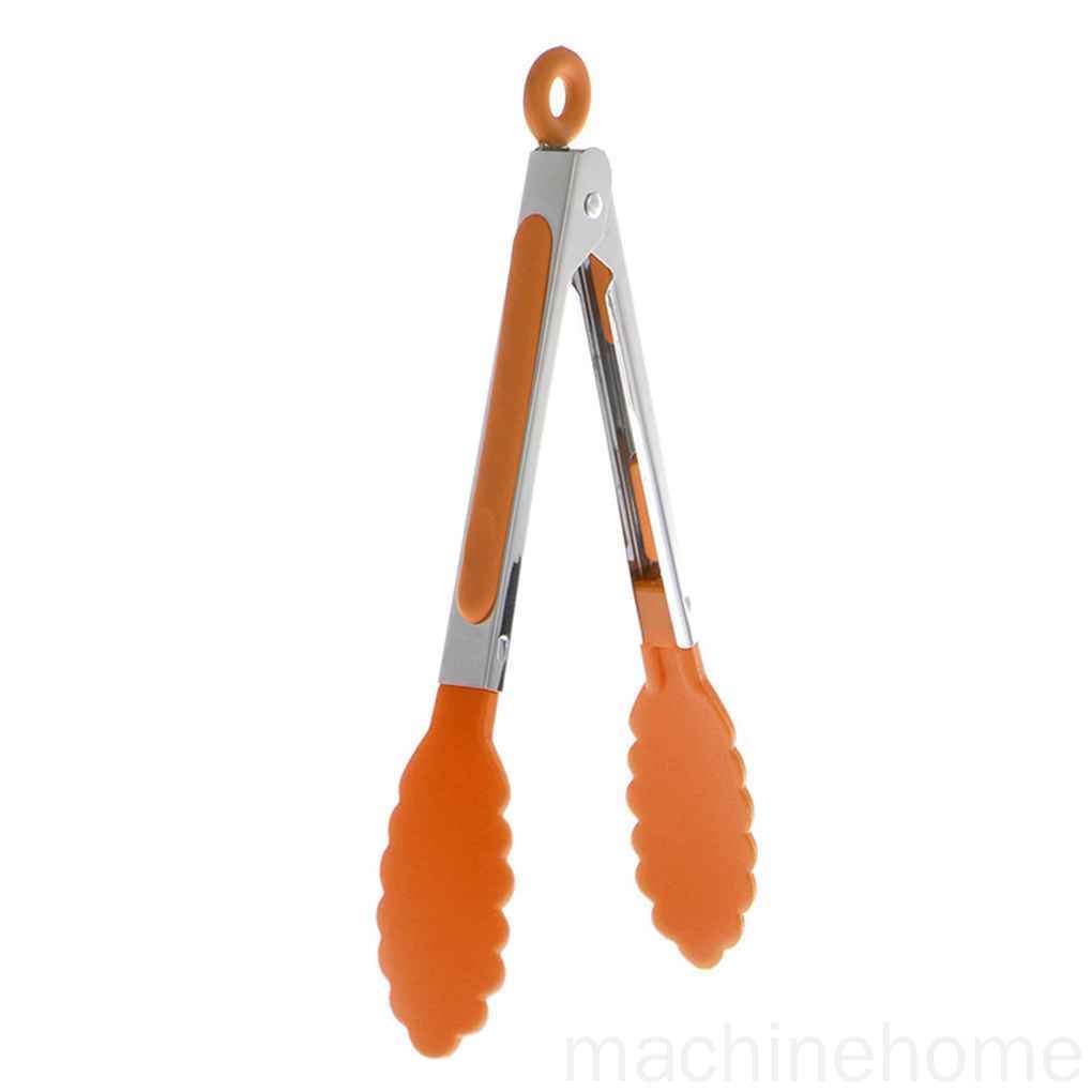 Dụng cụ kẹp nướng thịt BBQ bằng thép không gỉ tiện lợi