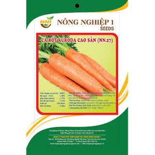 HẠT GIỐNG CÀ RỐT CAO SẢN GÓI 10 GRAM