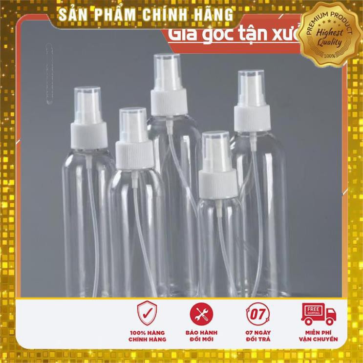 Chai Xịt Phun Sương ❤ TRÙM SỈ ❤ Chai nhựa pet xịt phun sương 150ml,200ml,250ml chiết mỹ phẩm , phụ kiện du lịch