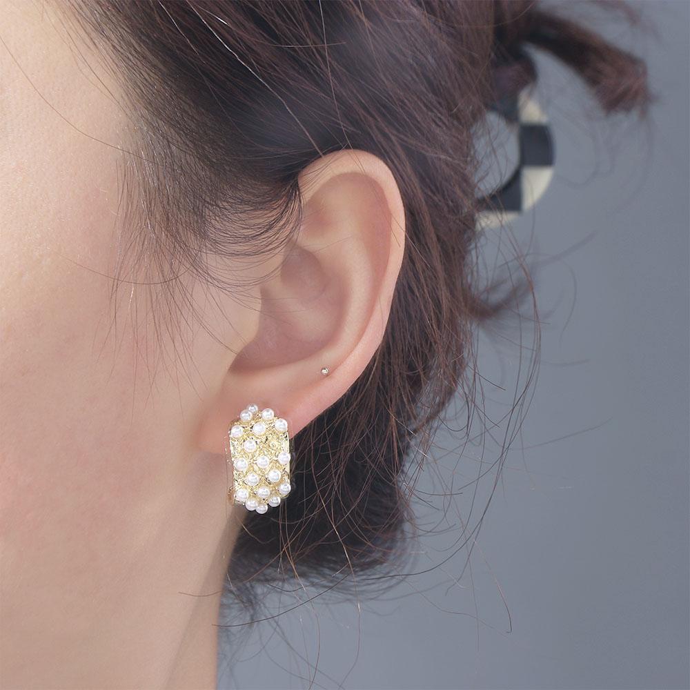 Bông Tai Hình Chữ C Phong Cách Hàn Quốc Thanh Lịch Cho Nữ