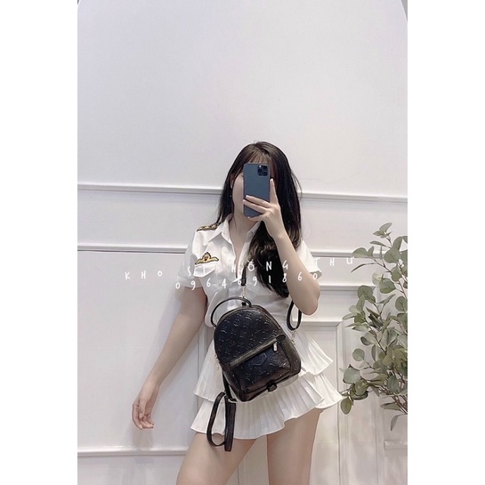 Balo thời trang dập hoạ tiết lờ vê size mini 🚛Freeship🚛