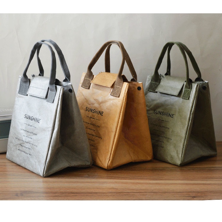 Túi Giấy Giữ Nhiệt Đựng Hộp Cơm Trưa Chống Thấm Nước Phong Cách Nhật Bản