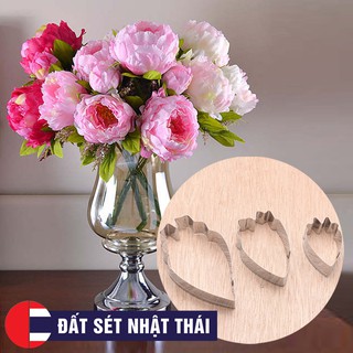 KHUÔN CẮT LÀM HOA MẪU ĐƠN ĐẤT SÉT 3 CÁNH, HOA ĐƯỜNG, XÔI HOA ĐẬU
