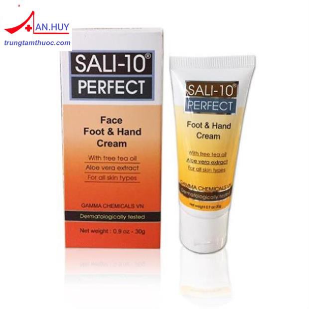 SALI-10 PERFECT 30G - Kem Trị khô da, nứt gót chân