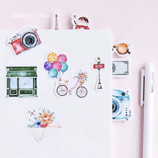 Set 45 sticker miếng dán Travel  Background
