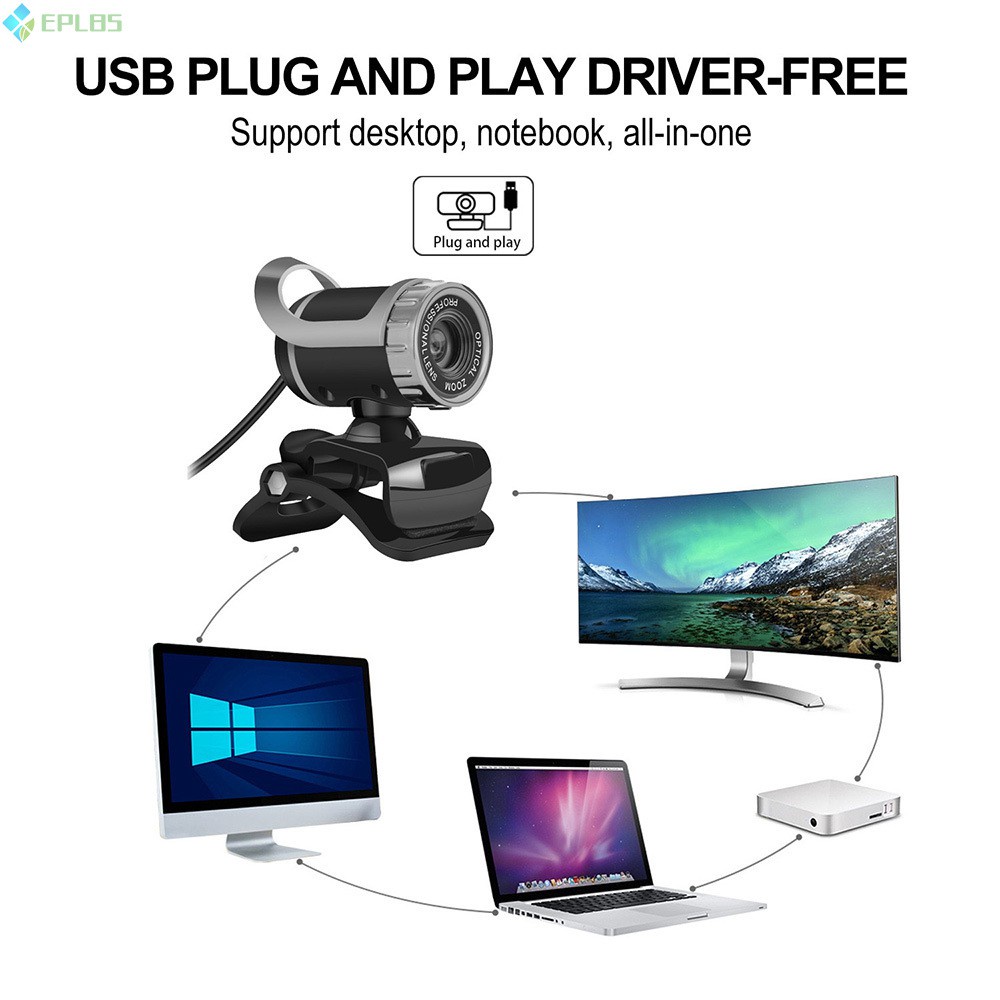 Webcam Máy Tính Độ Phân Giải Cao 1080p Hỗ Trợ Cuộc Gọi Video Có Cổng Usb | BigBuy360 - bigbuy360.vn