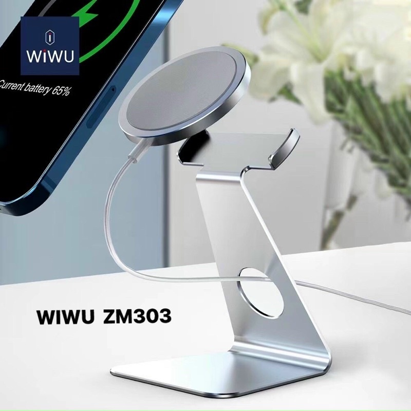 Đế sạc magsafe Kim loại WIWU cho iphone 13 pro max