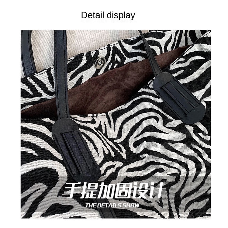 Túi xách cỡ lớn họa tiết ngựa vằn thời trang 2020 cho nữ