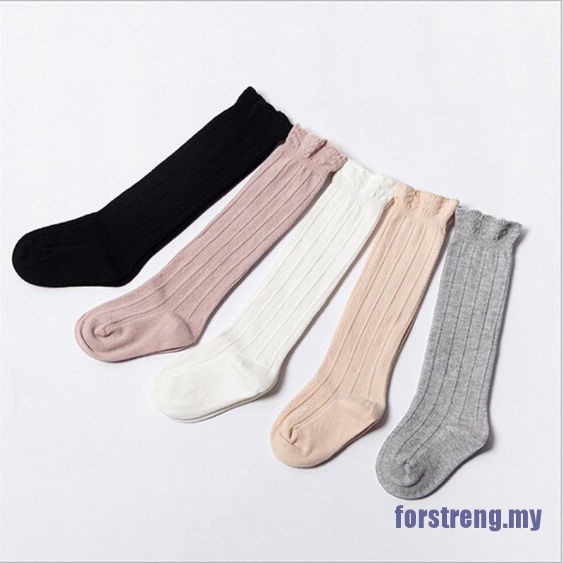 Vớ Cotton Dài Qua Gối Giữ Ấm Dành Cho Bé Gái