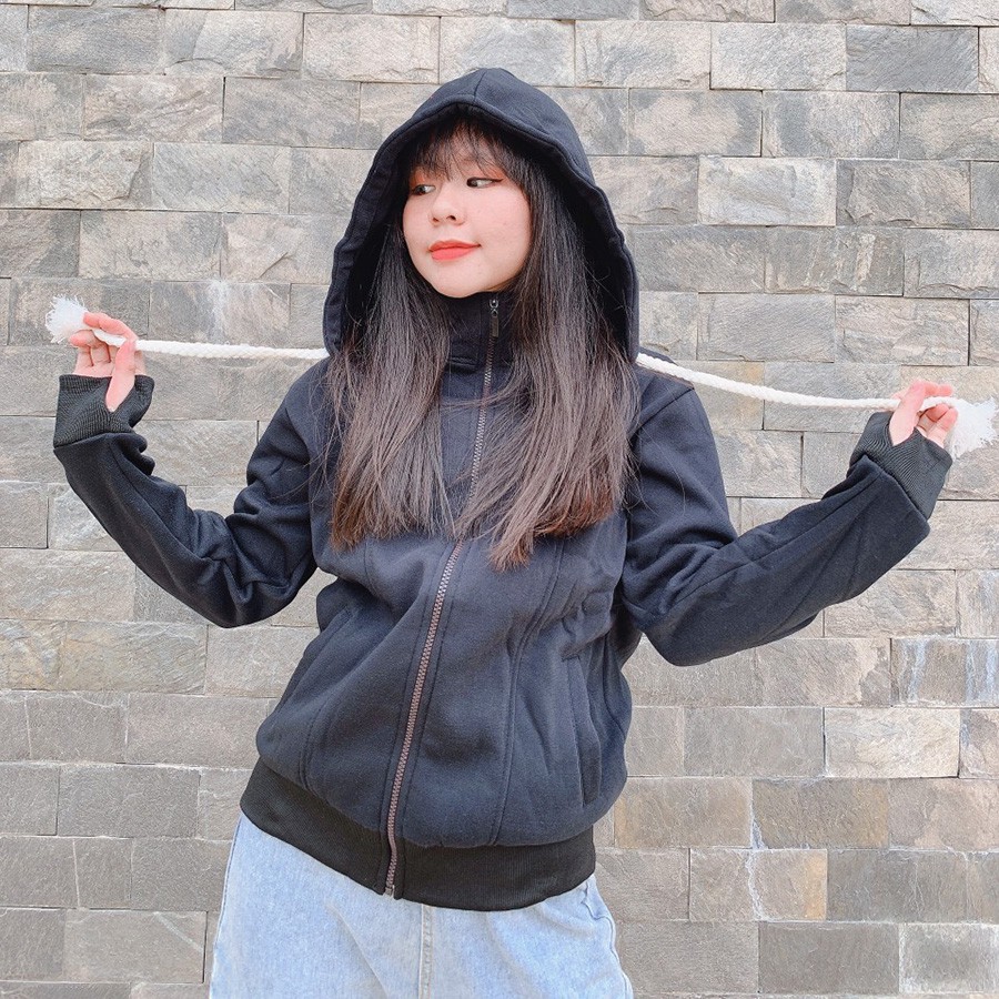 [AKC] Áo khoát trơn xỏ ngón xinh xinh xitin-A594 | BigBuy360 - bigbuy360.vn