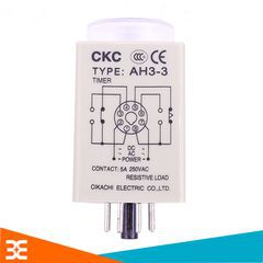 Bộ Relay Thời Gian Timer 220v-5A 50/60Hz ( Tặng Kèm Đế Timer )