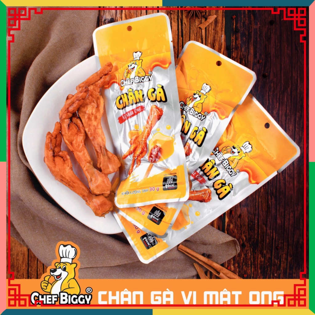 1 Bịch Chân Gà CHEF BIGGY Vị Cay, Vị Mật Ong, Mix Vị