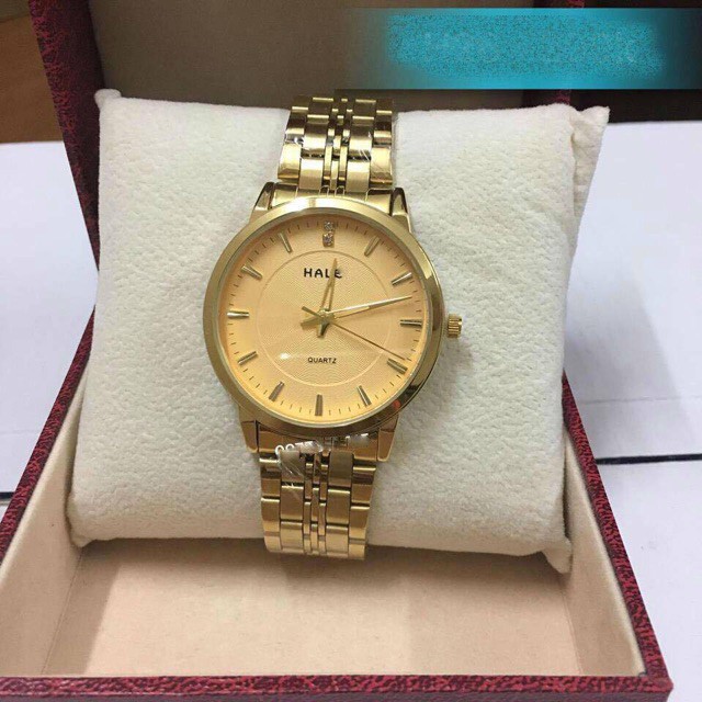 Đồng hồ Nam Halei dây màu vàng cao cấp sang trọng lịch lãm | BigBuy360 - bigbuy360.vn