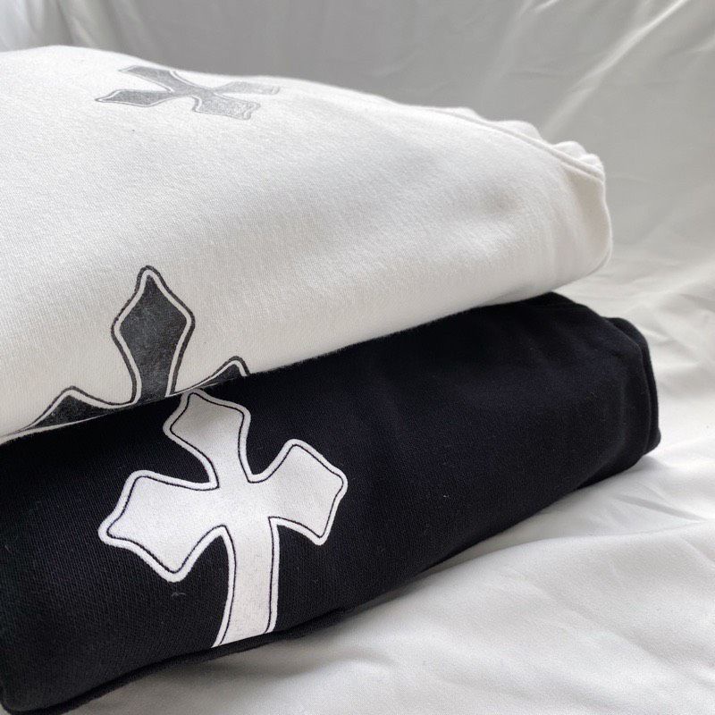 Áo Hoodie Khoá Kéo Chữ Thập Tay Bồng Unisex , Form Rộng Tay Phồng Ulzzang Hot Hit