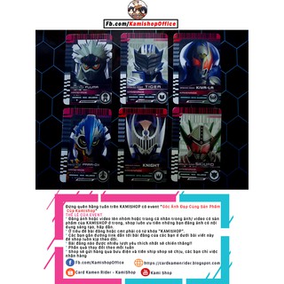 Thẻ Kamen rider: Fuuma, Tiger, Kiva-La, Para-DX, Knight, Sigurd