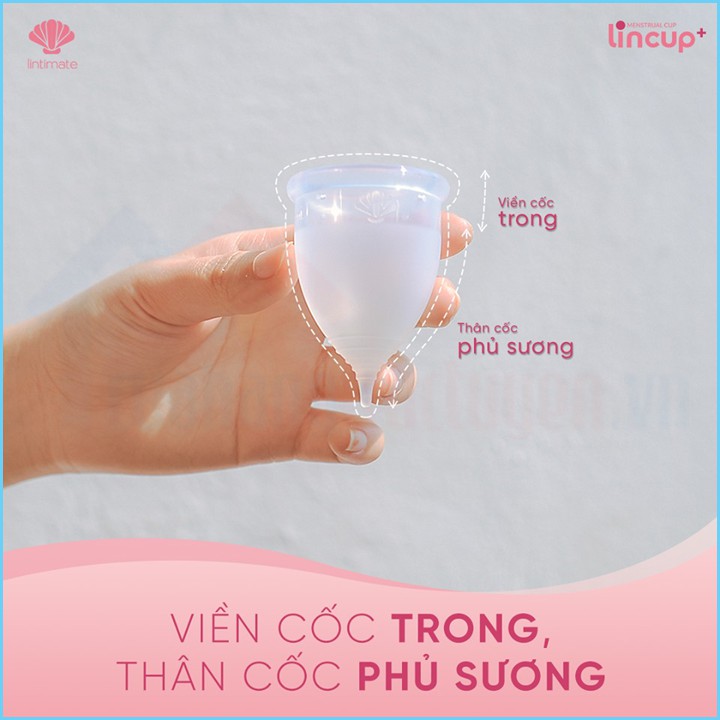 [CHÍNH HÃNG-TẶNG DDVS] Cốc Nguyệt San Lincup + Cho Phụ Nữ Cổ Tử Cung Thấp/ Đã Sinh Thường 2 Bé Litimate Nhập Khẩu Từ Mỹ