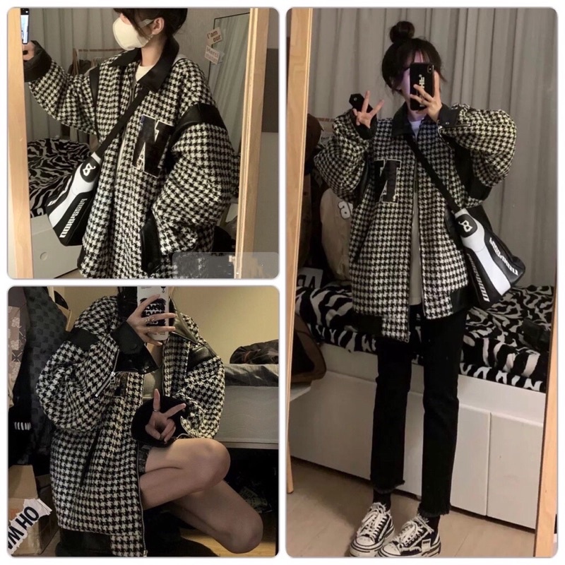 🌸 Jacket blazer form rộng tay bồng kiểu dáng bomber vintage hàn quốc 🌸