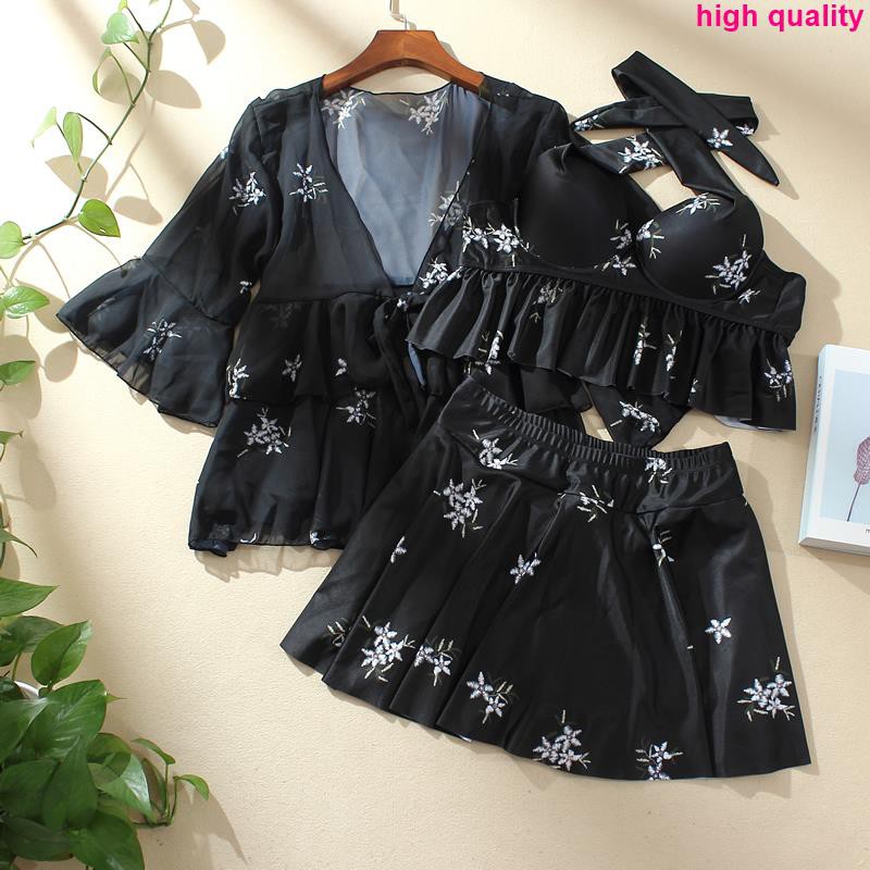 Large size swimsuit female fat mm200 pounds covered belly was thin and loose big breasts split conservative fat sister t | BigBuy360 - bigbuy360.vn