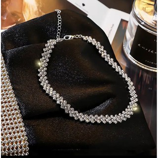 Vòng cổ chocker đính đá mới