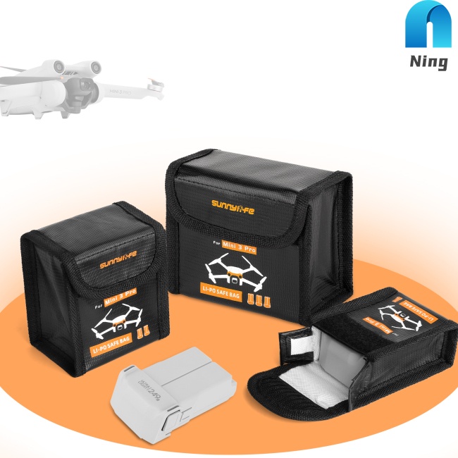 Túi Đựng Pin Lithium Bảo Vệ An Toàn Chống Cháy Nổ Cho DJI Mini 3 Pro