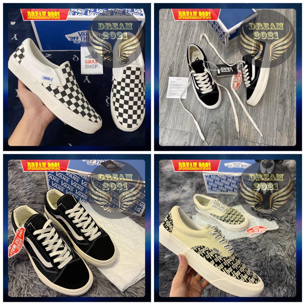 Giày thể thao, giày Sneaker nam nữ Van Caro,Fog,Van Vault hàng chuẩn 11 cực đẹp