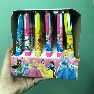 Bút bi bấm 4 màu - 6 màu