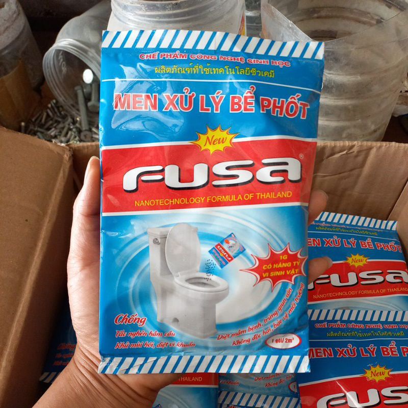 LOẠI CỰC MẠNH : Men Xử Lý Bể Phốt Fusa - Xử Lý Bể Phốt Hầm Cầu Đầy, Khử Mùi Hôi