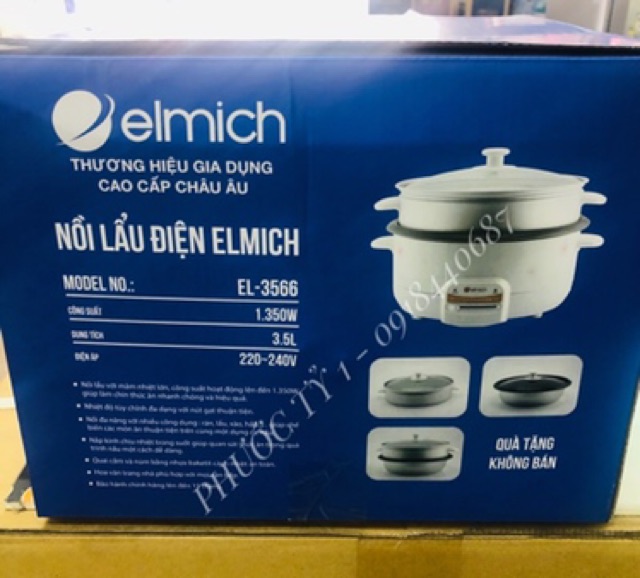 Nồi lẩu điện ELMICH EL3566 - chính hãng