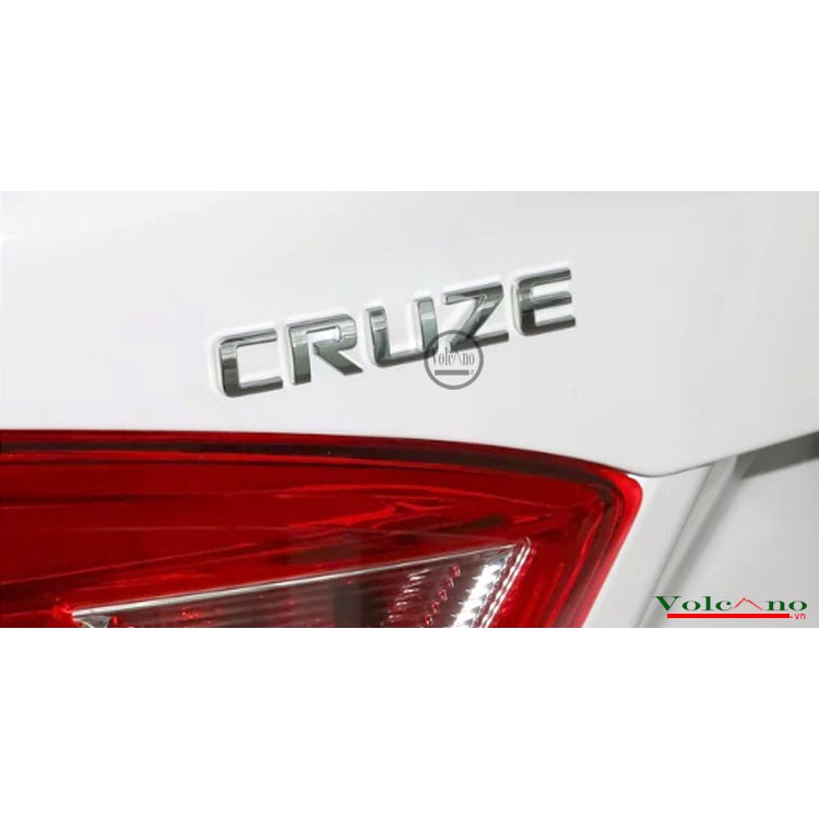 Tem Logo Chữ Nổi Cruze Gắn Trang Trí Đuôi Xe Chevrolet Cruze