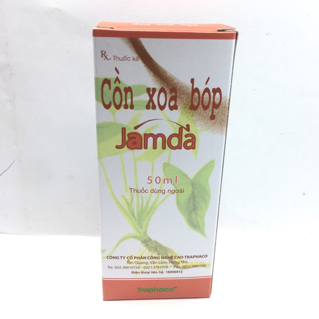 cồn xoa bóp JAMDA traphaco 50ml