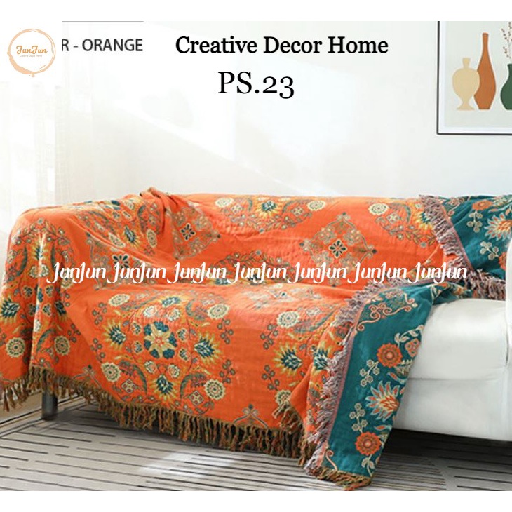 H4_Phủ Khăn Thảm Chăn Sofa Chất liệu Vải Xô Sợi Organic - Dòng cao cấp vượt trội