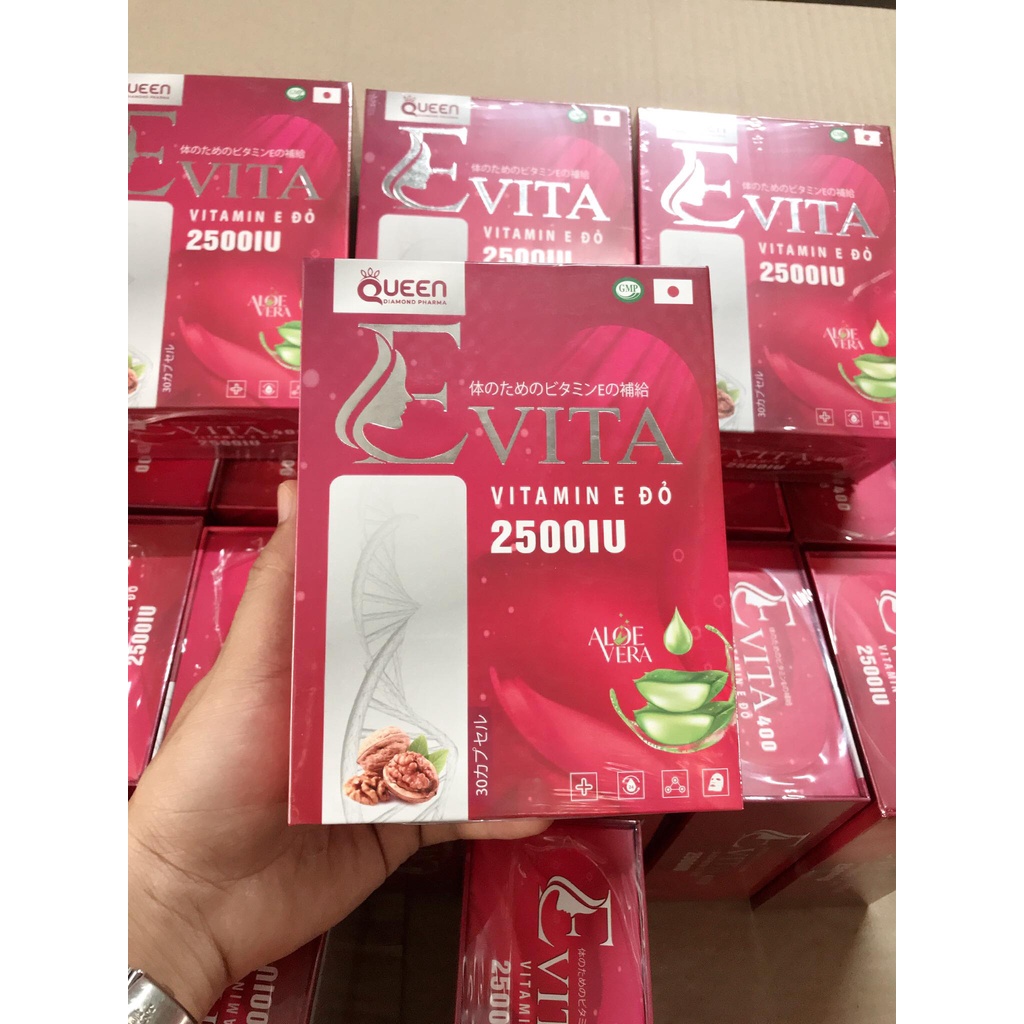 Viên Uống Sáng Đẹp Da Evita Vitamin E Đỏ 2500IU