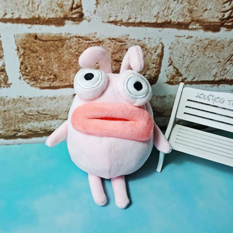 Móc Khóa Hình Sâu Bướm/Vịt Miệng To Sáng Tạo Có Mùi Thơm