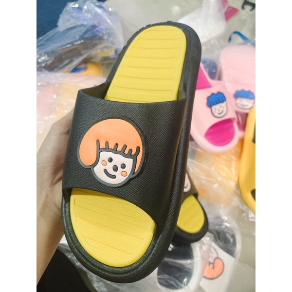 [MÃ HOT] DÉP NHỰA QUAI NGANG PVC HOẠ TIẾT CUTE