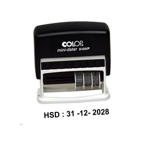 [HSD: DD-MM-YYYY] Con dấu hạn sử dụng dùng trên mọi chất liệu (Kèm hộp mực nhanh khô) (120/P)