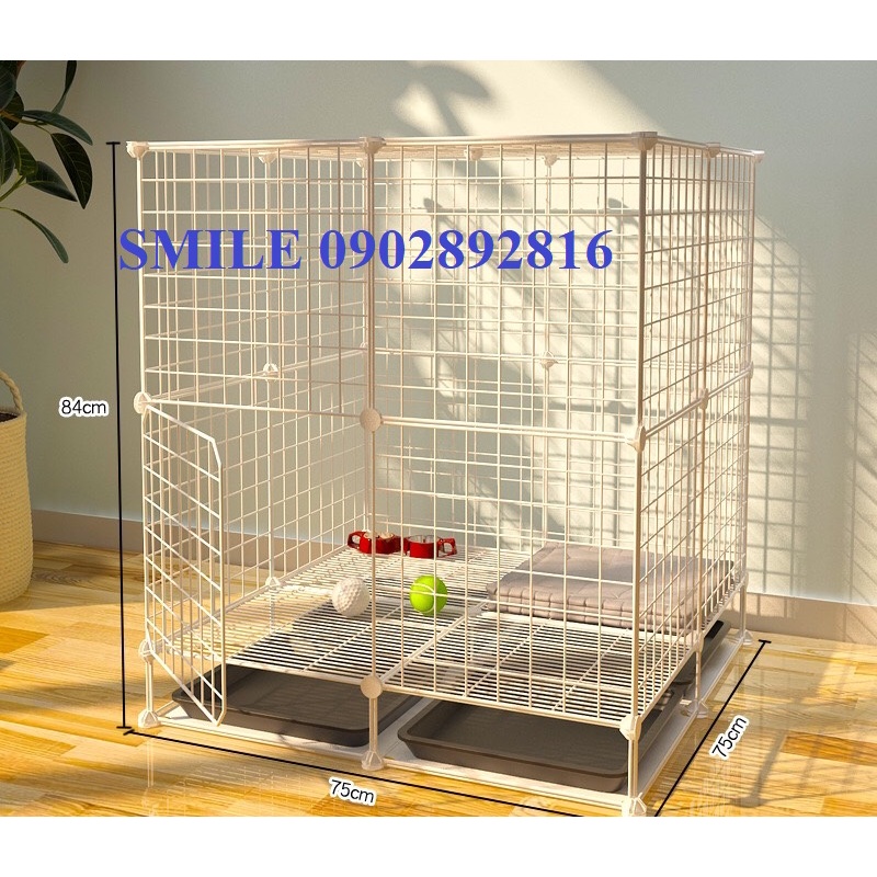 [TẶNG KHAY VỆ SINH] COMBO CHUỒNG, LỒNG LƯỚI THÉP LOẠI LỚN BIGSIZE CHO CHÓ MÈO THÚ CƯNG ĐA NĂNG