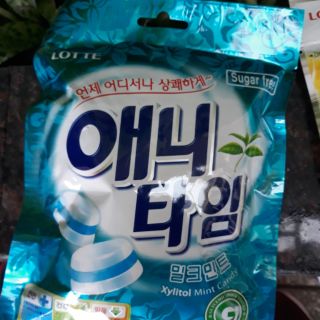 Kẹo anytime bạc hà của lotte 60gr