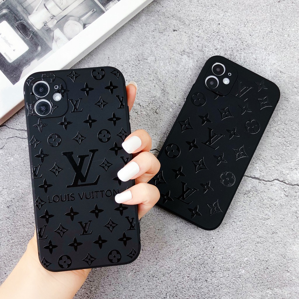 Ốp Điện Thoại Mềm Màu Đen Trơn Bảo Vệ Toàn Diện Cho iphone 15 14 13 pro max 12pro max 11 pro max