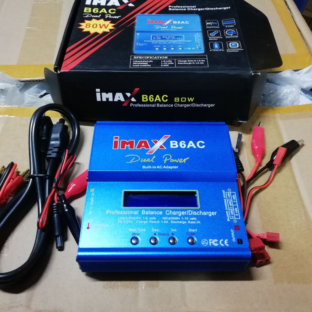 Bộ Sạc iMax B6 80W Sạc Cân Bằng Đo Dung Lượng Pin, Ắc quy